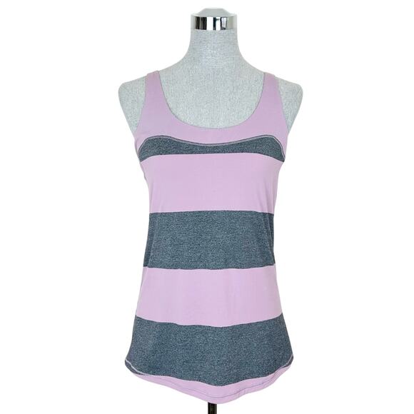 lululemon athletica Tops - Lululemon Run First‎ Base Stripe Tank Top